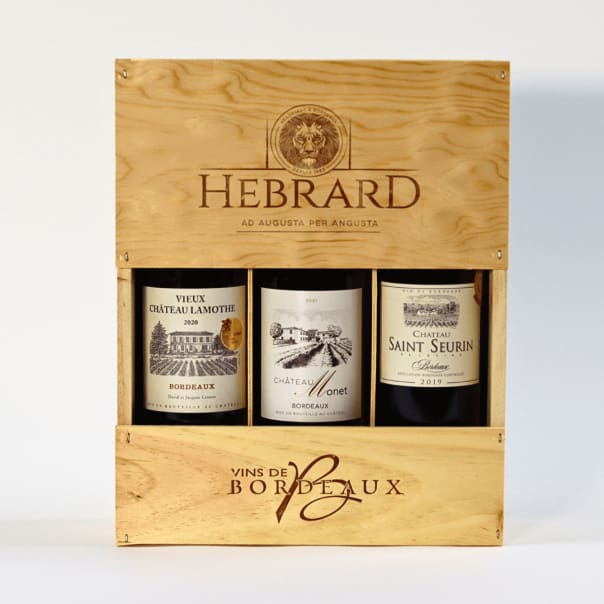 Bordeaux 3 Bottle Gift Box